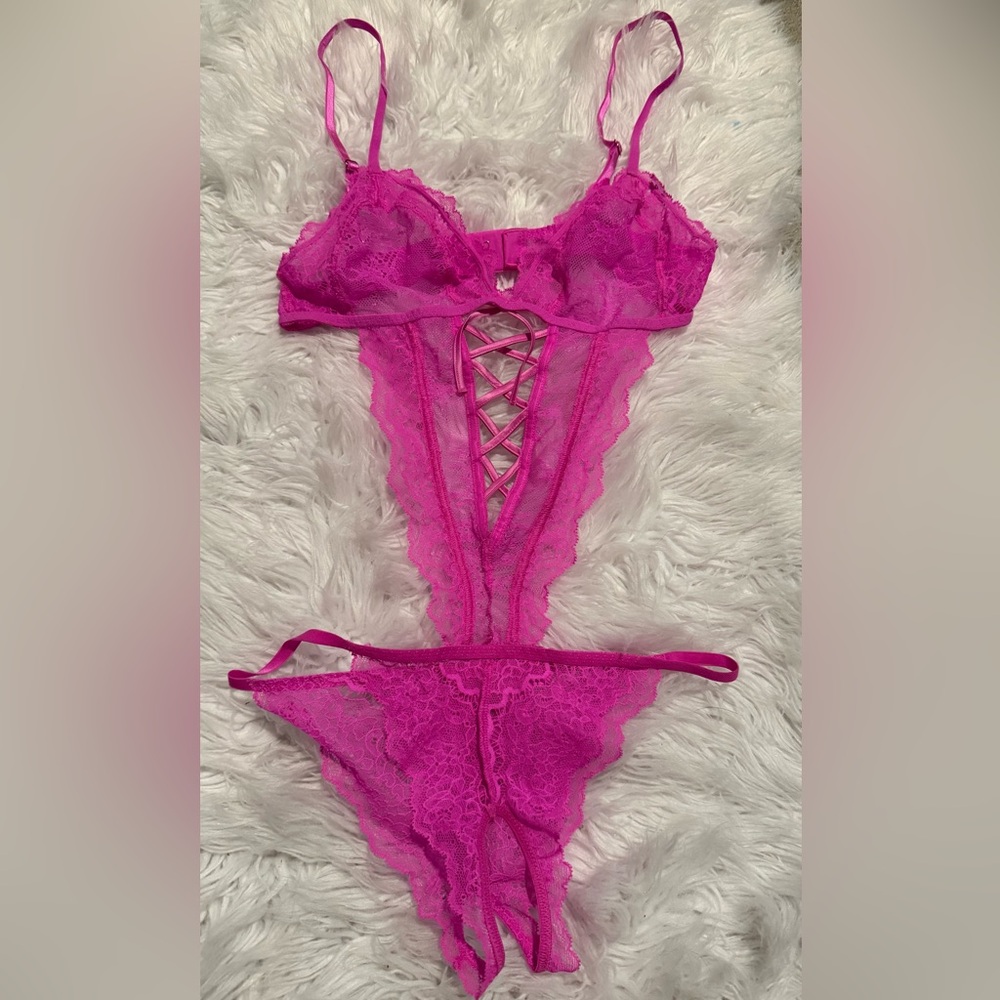 Pink Berry About Last Night Teddy - Victoria’s Secret Small